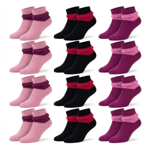 12 paires de chaussettes demi femme