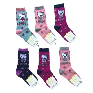 Pack 6 paires de chaussettes fille hiver