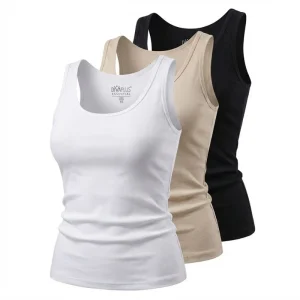 Pack de 3 débardeurs femme 100 % coton