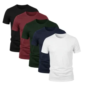 Pack 5 t-shirts 100 % coton