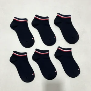 Pack de 6 Paires de Chaussettes Courtes Tommy Hilfiger - Noir