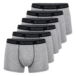 Pack 6 Boxers Madov M3 – Gris chiné